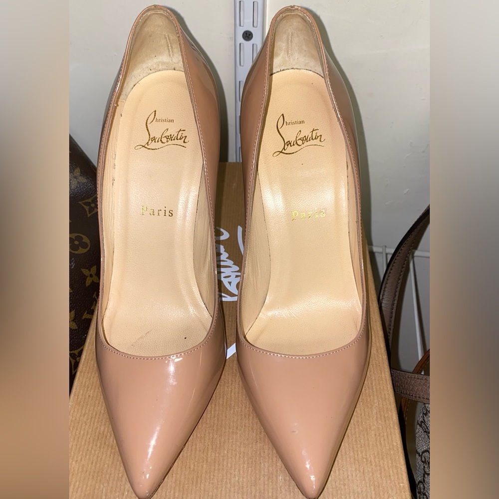 Christian Louboutin heels ..color: (Nude)